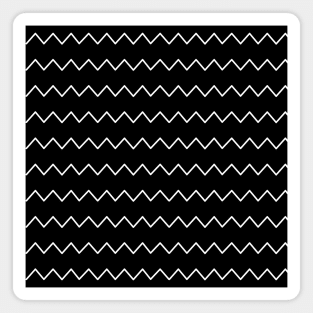 Minimal Black and White Pattern Magnet